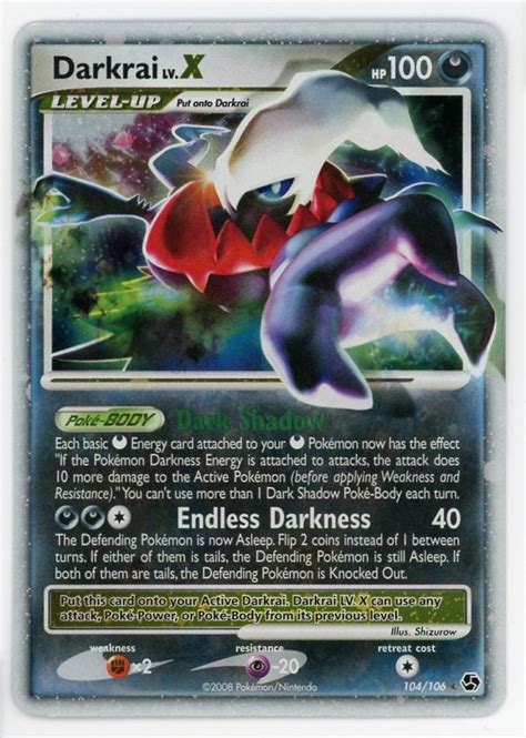 darkrai lv x 104 106|darkrai great encounters 104.